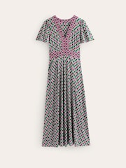 Boden Multi Flutter Jersey Maxi Dress - Image 5 of 5