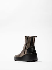 Fly London Gold Doxe Ankle Boots - Image 3 of 4