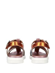 Kurt Geiger London Junior Mini Pink Fisherman Sandals - Image 3 of 4