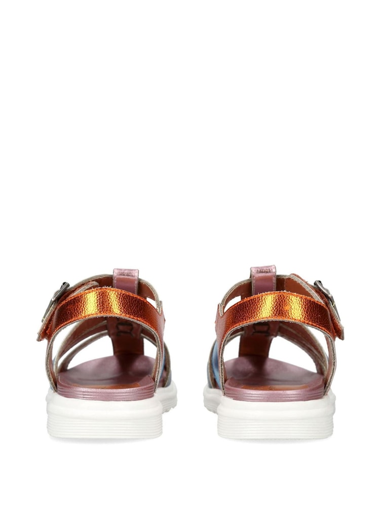 Kurt Geiger London Junior Mini Pink Fisherman Sandals - Image 3 of 4
