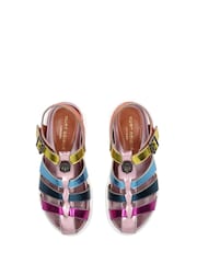 Kurt Geiger London Junior Mini Pink Fisherman Sandals - Image 4 of 4
