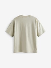Cobalt Blue/Ecru Cream Relaxed Fit Graphic 100% Cotton Short Sleeve T-Shirts 3 Pack (3-16yrs) - Image 5 of 7