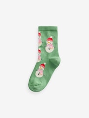 Multi Cotton Rich Christmas Character Ankle Socks 5 Pack - Image 6 of 7
