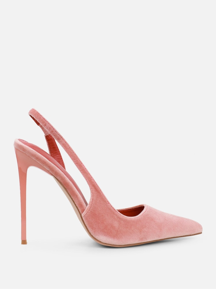 Simmi London Pink Arabella Slingback Court Shoes - Image 2 of 4 Simmi London Pink Arabella Slingback Court Shoes - Image 2 of 4