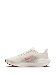 Nike Pink/Cream Pegasus 41 Road Running Trainers - Image 5 of 11