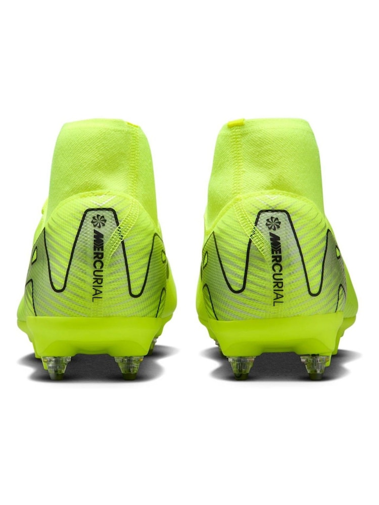 Nike Green Adults Zoom Mercurial Superfly 10 Academy Soft Ground Green Football Boots - Image 5 of 10