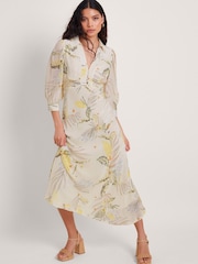 Monsoon Natural Elise Shirt Dress - Image 2 of 4