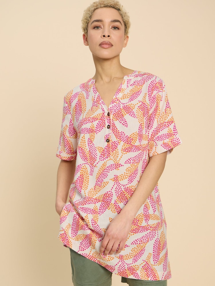 White Stuff White 100% Linen Lina Tunic - Image 2 of 7