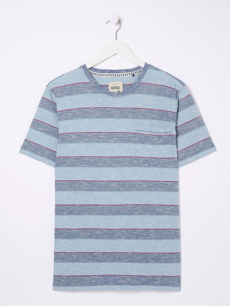 FatFace Ferndale Blue Feeder Stripe T-Shirt - Image 5 of 5 FatFace Ferndale Blue Feeder Stripe T-Shirt - Image 5 of 5