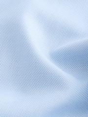 Light Blue Slim Fit Signature 100% Cotton Canclini Textured Shirt - Image 6 of 6