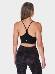 Sweaty Betty Black Spirit Restored Seamless Yoga Bra - Image 2 of 7