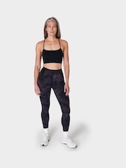 Sweaty Betty Black Spirit Restored Seamless Yoga Bra - Image 4 of 7