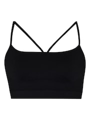 Sweaty Betty Black Spirit Restored Seamless Yoga Bra - Image 5 of 7