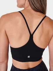 Sweaty Betty Black Spirit Restored Seamless Yoga Bra - Image 6 of 7
