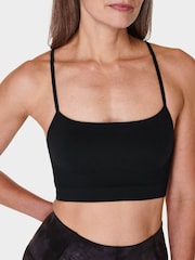 Sweaty Betty Black Spirit Restored Seamless Yoga Bra - Image 7 of 7