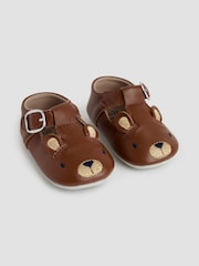 Классические кожаные туфли JoJo Maman Bébé Bear Pre Walker - Изображение 1 из 4