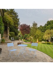Premier Decorations Ltd Blue Colmar 2 Seater Garden Bistro Set - Image 1 of 2