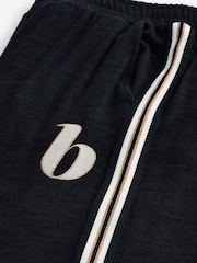 B byTed Baker Cotton Viscose Modal Blend Lounge Black Trousers - Image 6 of 7