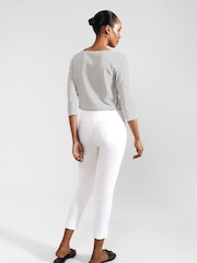 Hobbs White Capri Giselle Trousers - Image 2 of 4