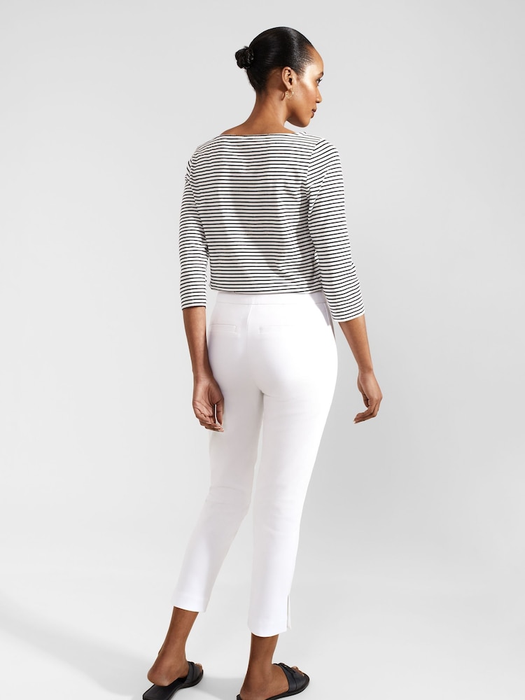 Hobbs White Capri Giselle Trousers - Image 2 of 4