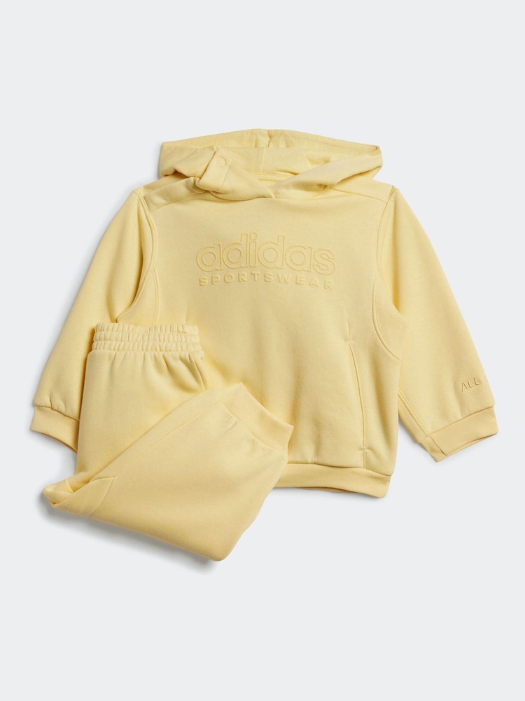 adidas Yellow Infant All SZN Tracksuit - Image 1 of 7