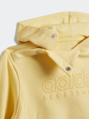adidas Yellow Infant All SZN Tracksuit - Image 6 of 7