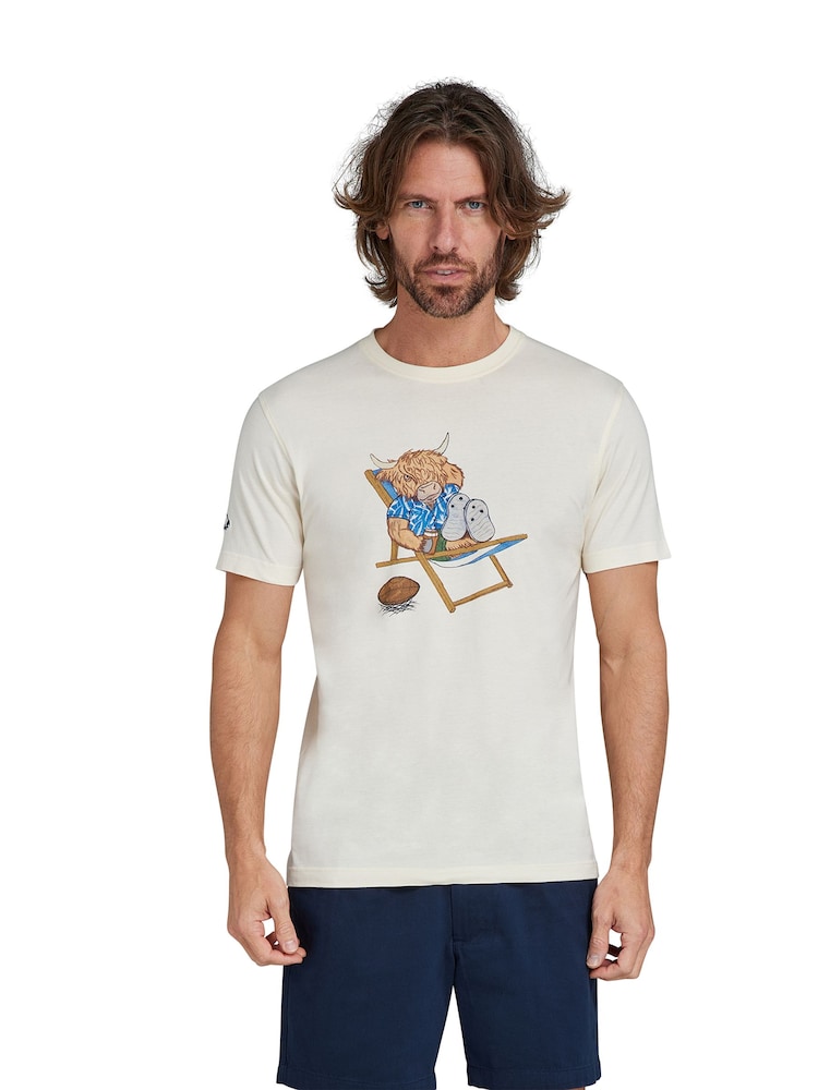 Raging Bull Cream Deckchair Bully T-Shirt - Image 1 of 7