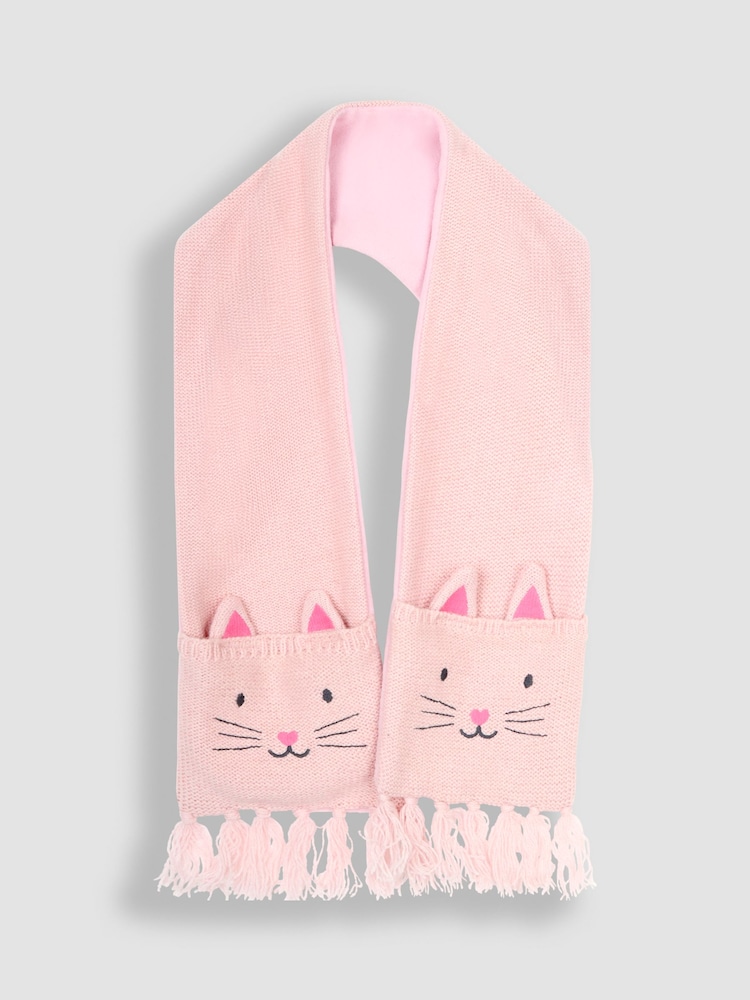 JoJo Maman Bébé Pink Pretty Mouse Scarf - Image 2 of 3