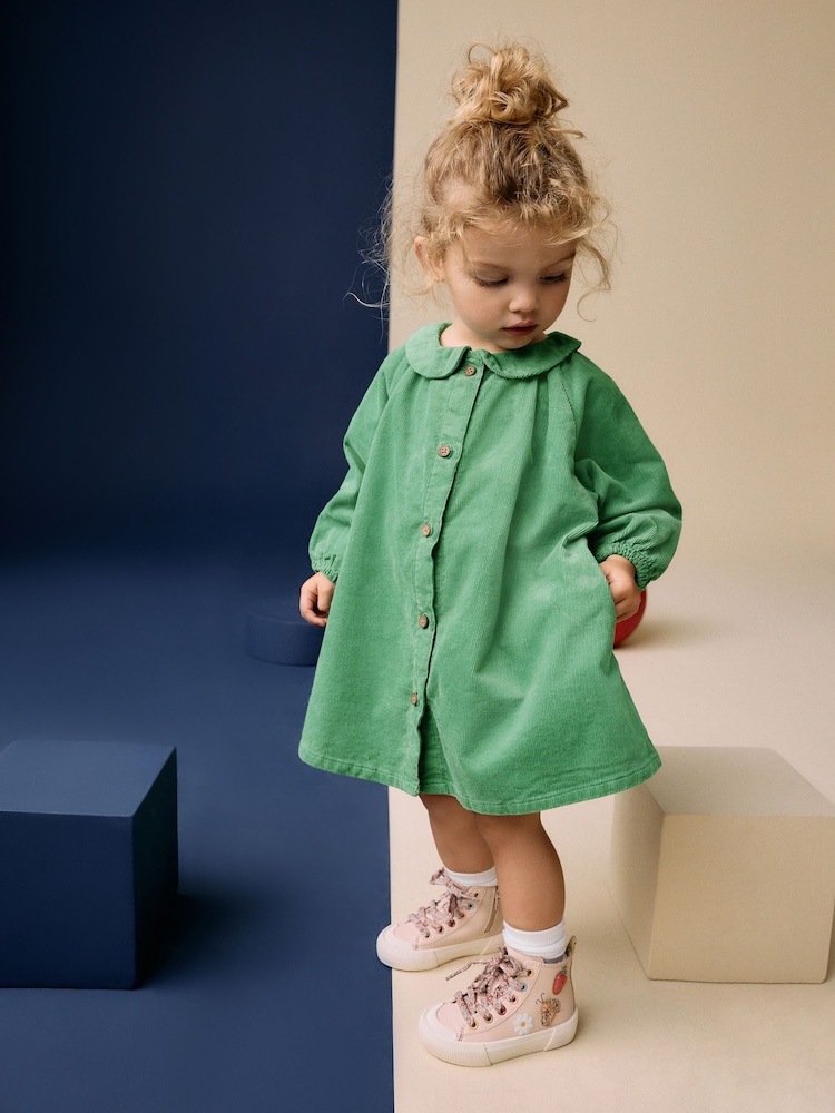 Green 100% Cotton Shirt Dress (3mths-8yrs) - Image 2 of 9