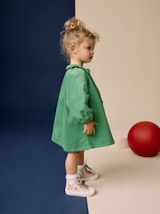 Green 100% Cotton Shirt Dress (3mths-8yrs) - Image 4 of 9