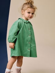 Green 100% Cotton Shirt Dress (3mths-8yrs) - Image 5 of 9