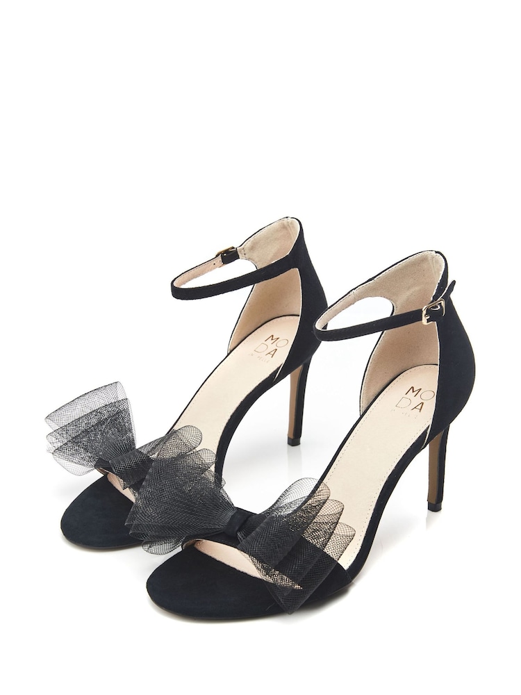 Moda in Pelle Raeleigh Stilletto Sandals With Bow Trim - Image 2 of 5