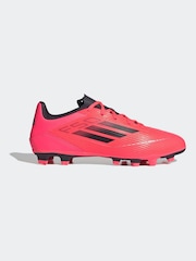 adidas Bright Red F50 Club Flexible Ground Boots - Image 1 of 10