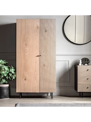 Gallery Home Black Nador Oak Style Double Wardrobe - Image 1 of 7
