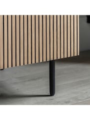 Gallery Home Black Nador Oak Style Double Wardrobe - Image 2 of 7