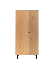 Gallery Home Black Nador Oak Style Double Wardrobe - Image 5 of 7