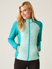Regatta Cyan Blue Womens Clumber Hybrid V Walking Jacket - Image 1 of 9