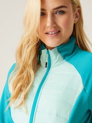 Regatta Cyan Blue Womens Clumber Hybrid V Walking Jacket - Image 4 of 9