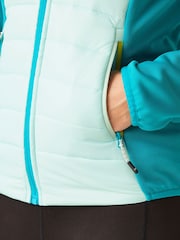 Regatta Cyan Blue Womens Clumber Hybrid V Walking Jacket - Image 6 of 9
