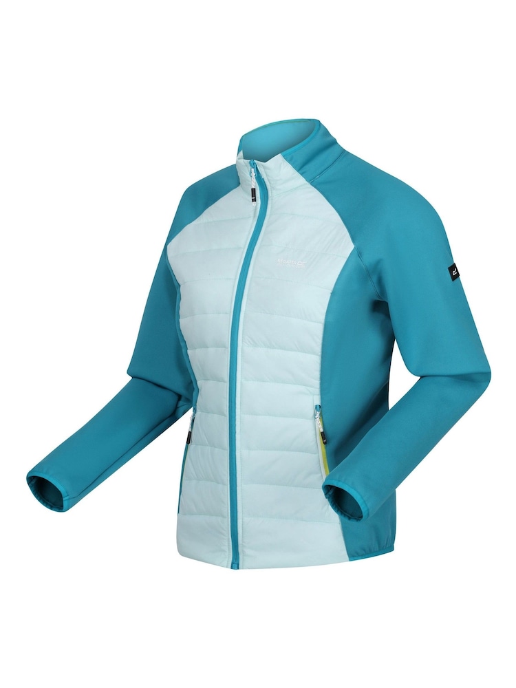 Regatta Cyan Blue Womens Clumber Hybrid V Walking Jacket - Image 9 of 9