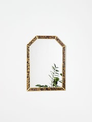 Oliver Bonas Gold Small Isabella Resin Wall Mirror - Image 2 of 4