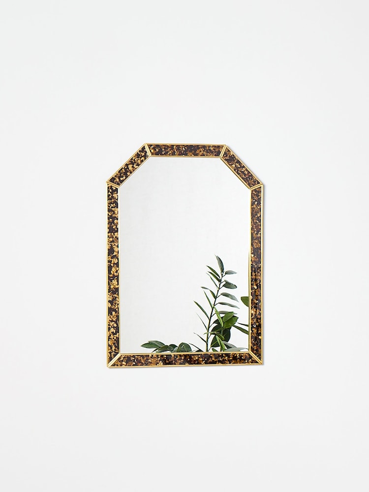 Oliver Bonas Gold Small Isabella Resin Wall Mirror - Image 2 of 4 Oliver Bonas Gold Small Isabella Resin Wall Mirror - Image 2 of 4