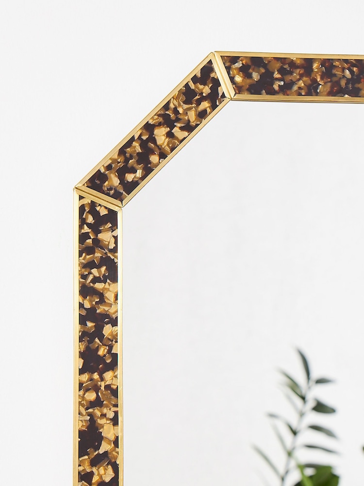 Oliver Bonas Gold Small Isabella Resin Wall Mirror - Image 4 of 4
