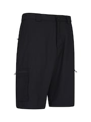 Mountain Warehouse Black Mens Trek Walking Shorts - Image 1 of 4