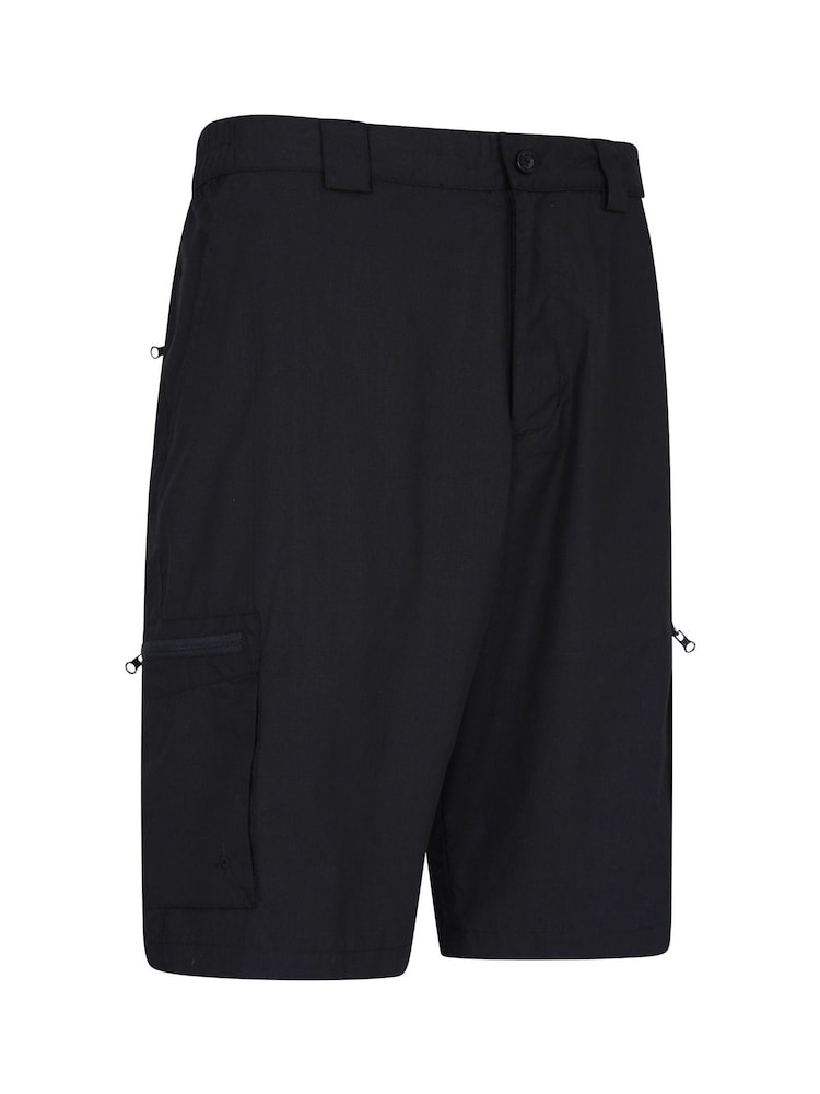 Mountain Warehouse Black Mens Trek Walking Shorts - Image 1 of 4