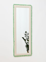 Oliver Bonas Natural Issey Boucle Full Length Mirror - Image 1 of 4