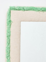 Oliver Bonas Natural Issey Boucle Full Length Mirror - Image 2 of 4
