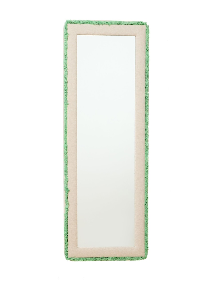Oliver Bonas Natural Issey Boucle Full Length Mirror - Image 4 of 4