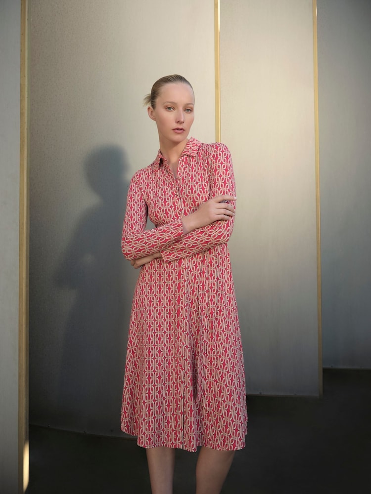 Hobbs Red Petite Clarice Dress - Image 1 of 5
