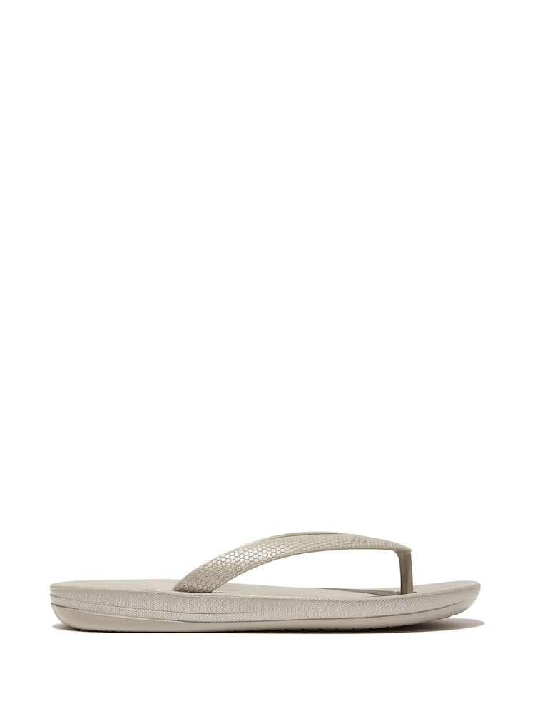 FitFlop Kids Junior iQushion Shimmer Ergonomic Flip Flops - Image 1 of 4